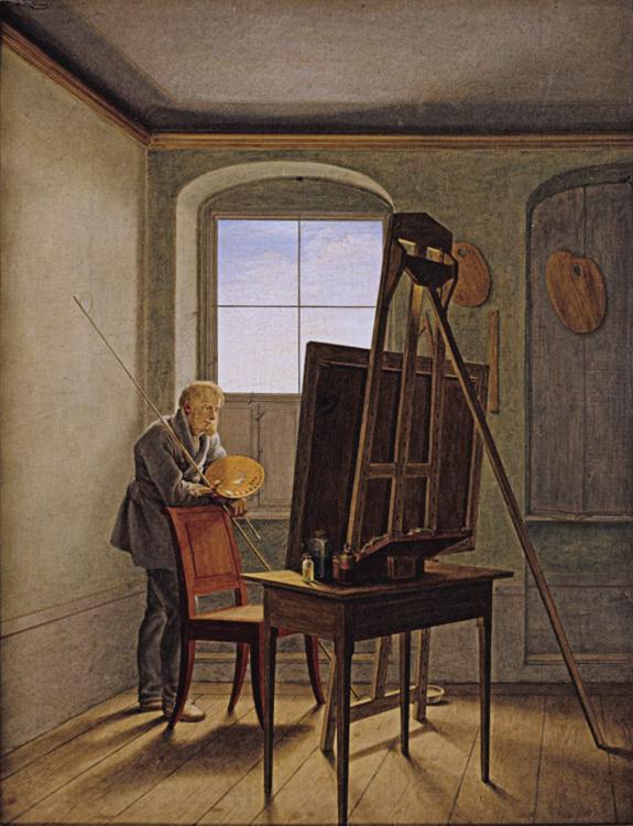 Georg Friedrich Kersting Friedrich in his Studio (mk10)